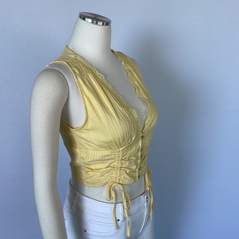 NWT HYFVE Shellsea Yellow Top Medium - Picture 5 of 10